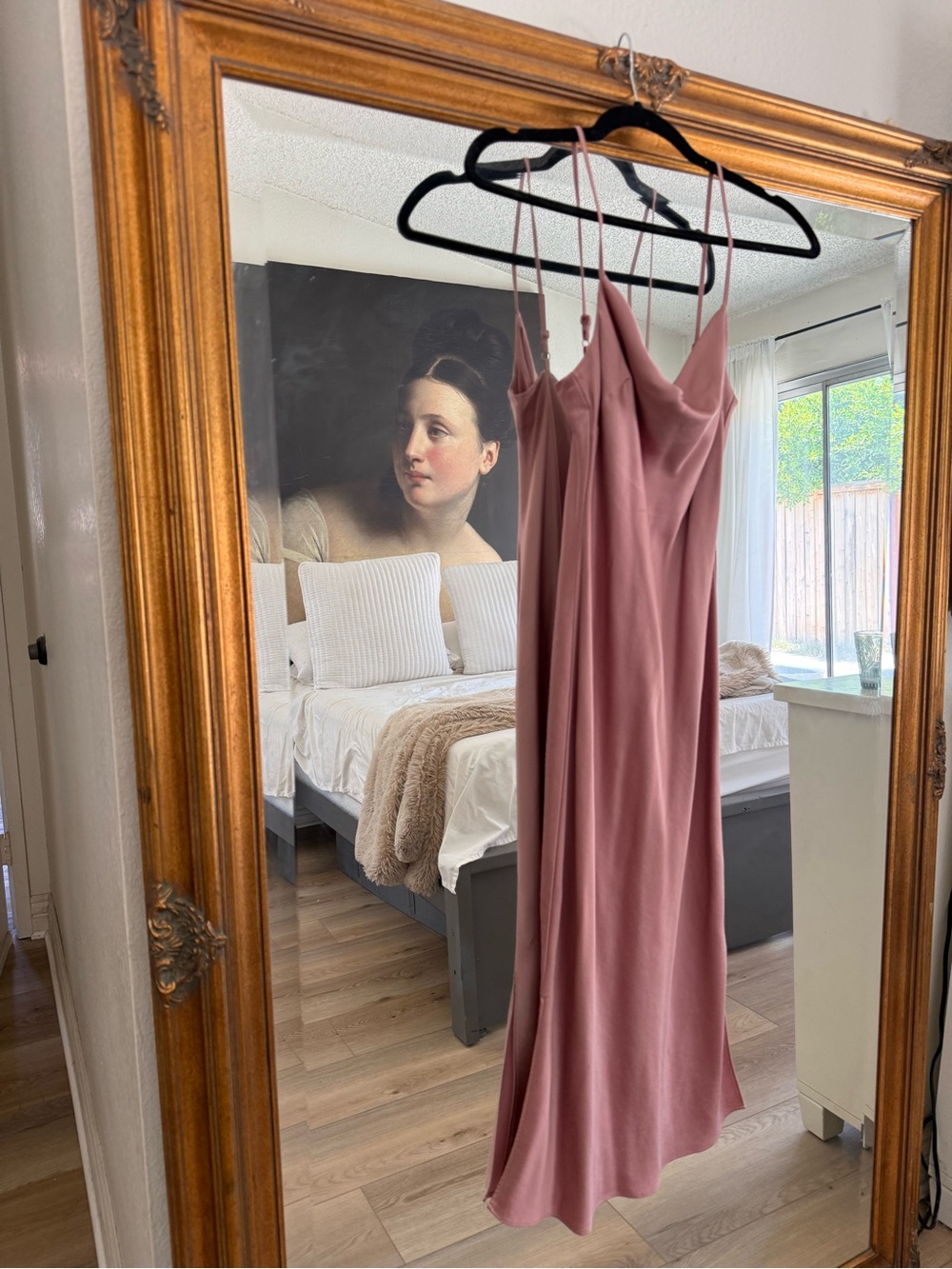 Express Dusty Rose Slip Dress